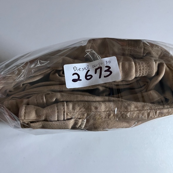 Diesel Cargo Stretch Skinny Chino Pants - Men's Size 30*31 - Tan - Picture 10 of 10